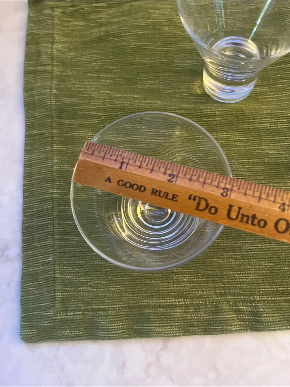 Vintage MCM flared stemless martini cocktail  glasses 3 oz set of 4 heavy base
